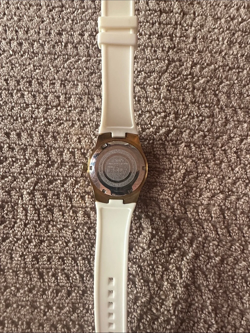 Invicta White Silicone Strap Watch with Silver-Tone Bezel